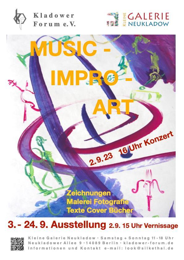 2023-09-03-Die-Ausstellung Music - Impro - Art, eine Veranstlatung des Kladower Forums in der Kleinen Galerie Neukladow