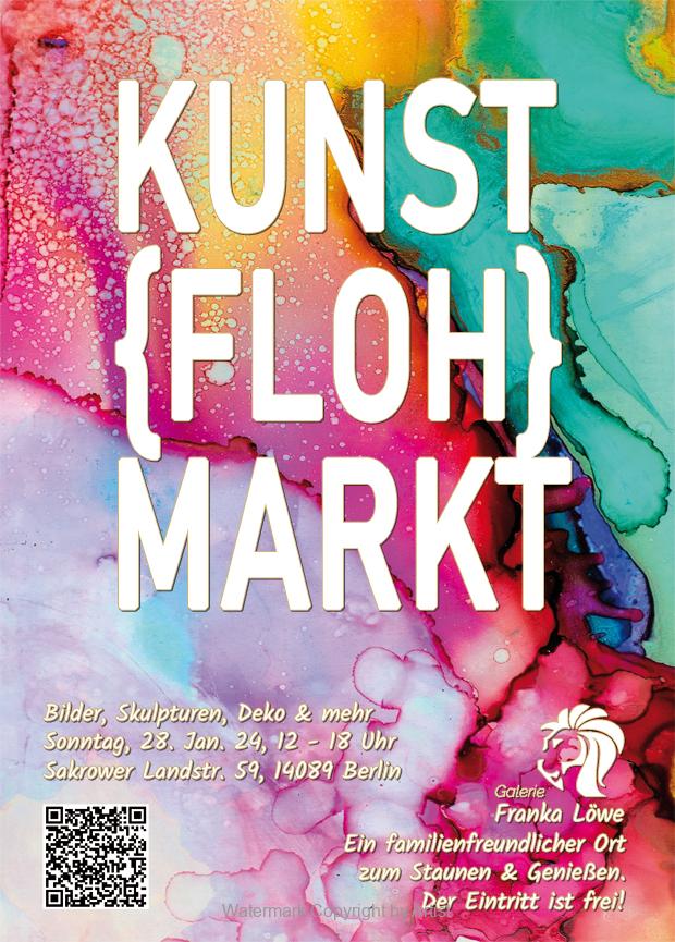 Kunstflohmarkt in der Garagen-Galerie Franka Löwe am 28.01.2024