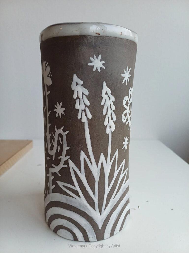 Vase, Graues Geschirr